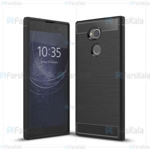 قاب محافظ ژله ای سونی Fiber Carbon Rugged Armor Case For Sony Xperia XA2 Ultra