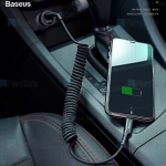 کابل شارژ و انتقال داده لایتنینگ تلفنی بیسوس Baseus Fish eye Spring Lightning Cable 1m