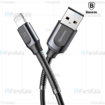 کابل شارژ و انتقال داده لایتنینگ تلفنی بیسوس Baseus Double Spring Lightning Cable 1.2M