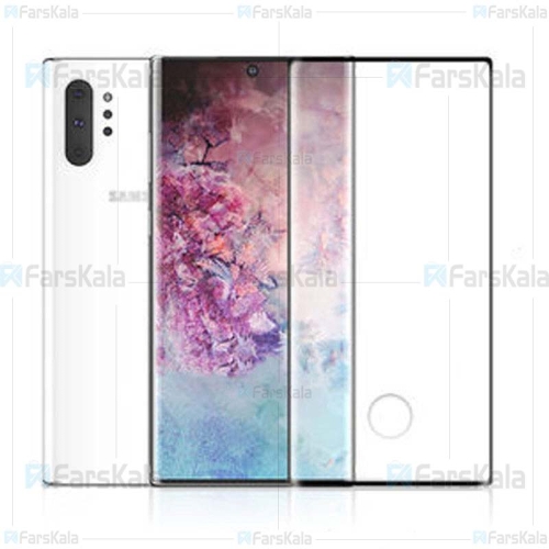 محافظ صفحه نمایش تمام چسب با پوشش کامل سامسونگ Full Glass Screen Protector For Samsung Galaxy Note 10 Plus