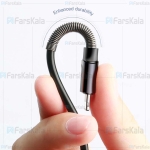 کابل شارژ و انتقال داده لایتنینگ تلفنی بیسوس Baseus Double Spring Lightning Cable 1.2M