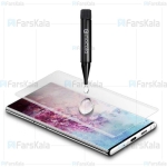 محافظ صفحه شیشه ای تمام صفحه و خمیده یو وی سامسونگ UV Full Glass Screen Protector Samsung Galaxy Note 10 Plus