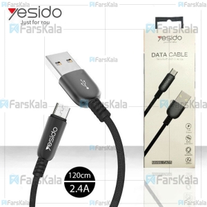 کابل میکرو یو اس بی یسیدو با توان 2.4 آمپر  Yesido CA-25 Micro USB Cable