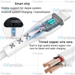 کابل لایتنینگ یسیدو با توان 2.4 آمپر Yesido CA26 Lightning USB Cable