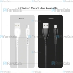 کابل میکرو یو اس بی یسیدو با توان 2.4 آمپر Yesido CA26 Micro USB Cable