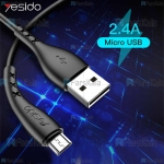 کابل میکرو یو اس بی یسیدو با توان 2.4 آمپر Yesido CA26 Micro USB Cable