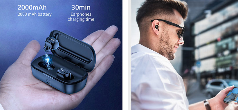 هندزفری بلوتوث بیسوس Baseus Encok W01 TWS Bluetooth Earphone