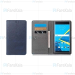 کیف طرح چرم بلک بری Leather Cover For BlackBerry Priv