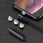 کابل مگنتی سه کاره راک ROCK G1 3 In 1 Magnetic Cable