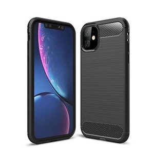 قاب محافظ ژله ای اپل Fiber Carbon Rugged Armor Case For Apple iPhone 11