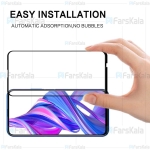 محافظ صفحه نمایش تمام چسب با پوشش کامل Full Glass Screen Protector For Huawei Honor 9X