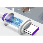 کابل شارژ تایپ سی هواوی بیسوس Baseus Purple Ring HW Flash Charge Type-C Cable 1m