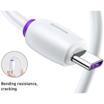 کابل شارژ تایپ سی هواوی بیسوس Baseus Purple Ring HW Flash Charge Type-C Cable 1m