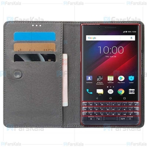 کیف طرح چرم بلک بری Leather Cover For BlackBerry Q30