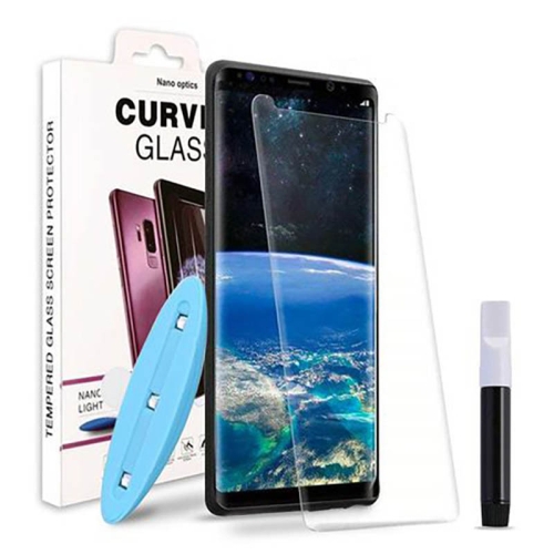 گلس تمام صفحه گلکسی نوت 8 مدل یو وی UV Full Glass Screen Protector Samsung Galaxy Note 8