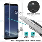 محافظ صفحه شیشه ای تمام صفحه و خمیده یو وی سامسونگ UV Full Glass Screen Protector Samsung Galaxy S8 Plus