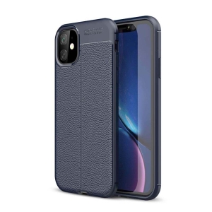قاب ژله ای طرح چرم Apple iPhone 11 مدل Auto Focus
