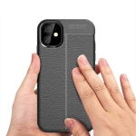 قاب ژله ای طرح چرم Apple iPhone 11 مدل Auto Focus