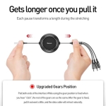 کابل سه سر بیسوس Baseus Golden Loop 3 in 1 Erastic Cable