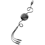 کابل سه سر بیسوس Baseus Golden Loop 3 in 1 Erastic Cable
