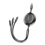 کابل سه سر بیسوس Baseus Golden Loop 3 in 1 Erastic Cable