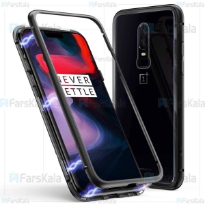 قاب محافظ مگنتی وان پلاس Glass Magnetic 360 Case OnePlus 6
