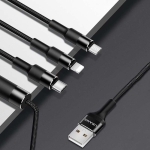 کابل شارژ سه سر Usams SJ2193 U5 Braided Charging Cable
