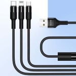 کابل شارژ سه سر Usams SJ2193 U5 Braided Charging Cable