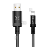 کابل لایتنینگ رقص نور یوسامز Usams U16 Volume Control Led Lightning Cable 1m