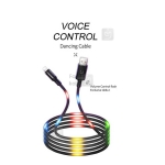 کابل لایتنینگ رقص نور یوسامز Usams U16 Volume Control Led Lightning Cable 1m