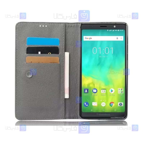 کیف طرح چرم بلک بری Leather Cover For BlackBerry Evolve