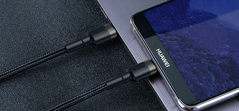 کابل شارژ سریع تایپ سی به لایتنینگ بیسوس Baseus Cafule Type-C to Lightning Cable 1M