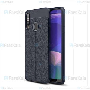 قاب ژله ای طرح چرم سامسونگ Auto Focus Jelly Case For Samsung Galaxy A20s