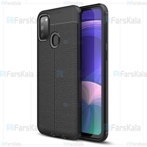 قاب ژله ای طرح چرم سامسونگ Auto Focus Jelly Case For Samsung Galaxy M30s