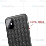 قاب ژله ای طرح چرم حصیری اپل BV Grid Weaving Case For Apple iPhone 11