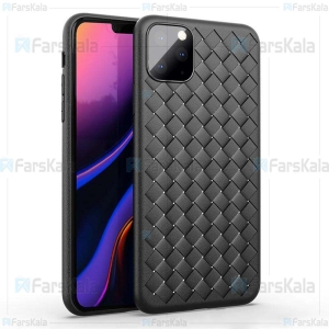 قاب ژله ای طرح چرم حصیری اپل BV Grid Weaving Case For Apple iPhone 11 Pro