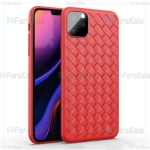 قاب ژله ای طرح چرم حصیری اپل BV Grid Weaving Case For Apple iPhone 11 Pro Max