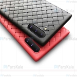 قاب ژله ای طرح چرم حصیری سامسونگ BV Grid Weaving Case For Samsung Note 10