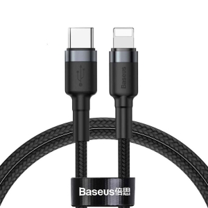 کابل شارژ سریع تایپ سی به لایتنینگ بیسوس Baseus Cafule Type-C to Lightning Cable 1M