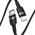 کابل شارژ سریع تایپ سی به لایتنینگ بیسوس Baseus Cafule Type-C to Lightning Cable 1M