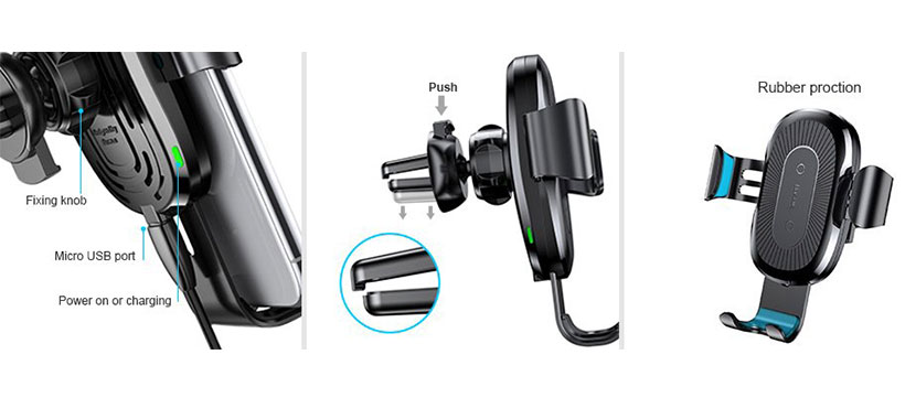 پایه نگهدارنده و شارژر وایرلس بیسوس Baseus Car Wireless Charger WXYL-01