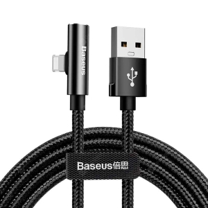 کابل صدا و شارژ لایتنینگ بیسوس Baseus Rhythm Bent Connector Audio 1.2m