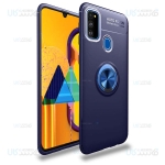 قاب ژله ای طرح چرم انگشتی سامسونگ Becation A.F Magnetic Ring For Samsung Galaxy M30s