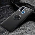 قاب ژله ای طرح چرم انگشتی سامسونگ Becation A.F Magnetic Ring For Samsung Galaxy M30s