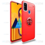 قاب ژله ای طرح چرم انگشتی سامسونگ Becation A.F Magnetic Ring For Samsung Galaxy M30s