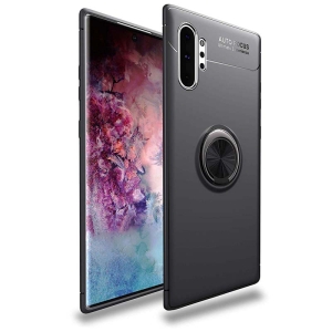 قاب ژله ای طرح چرم انگشتی سامسونگ Becation A.F Magnetic Ring For Samsung Galaxy Note 10 Plus