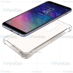 قاب محافظ ژله ای کپسول دار 5 گرمی سامسونگ Clear Tpu Air Rubber Jelly Case For Samsung Galaxy A6 Plus 2018