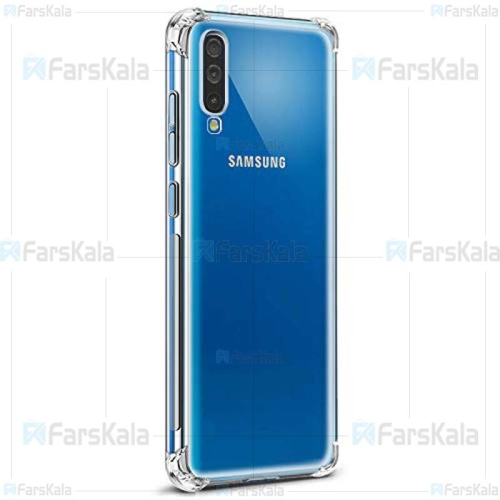 قاب محافظ ژله ای کپسول دار 5 گرمی سامسونگ Clear Tpu Air Rubber Jelly Case For Samsung Galaxy A70