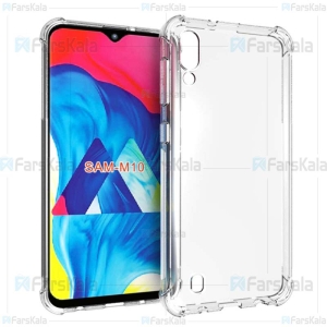 قاب محافظ ژله ای کپسول دار 5 گرمی سامسونگ Clear Tpu Air Rubber Jelly Case For Samsung Galaxy M10
