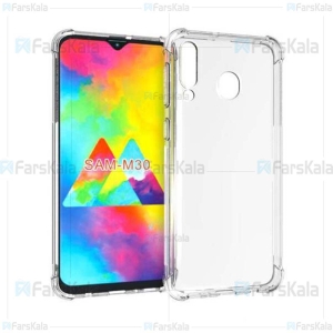 قاب محافظ ژله ای کپسول دار 5 گرمی سامسونگ Clear Tpu Air Rubber Jelly Case For Samsung Galaxy M30